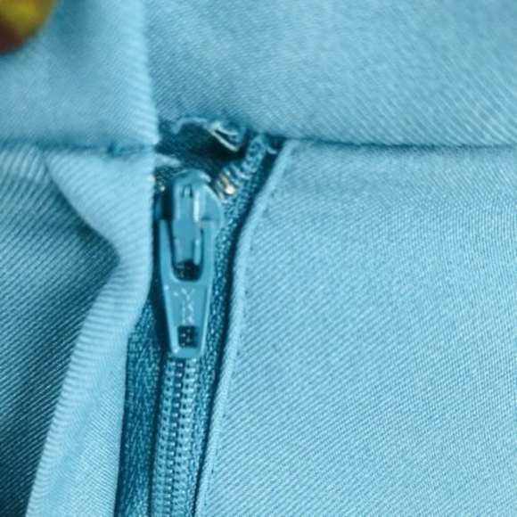 Vintage Jamie Sadock Sz 14 Pleated Mini Skirt Teal Tennis Athletic Studs Taiwan - Picture 4 of 9